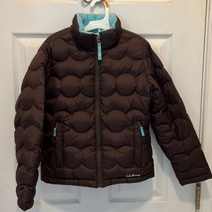 L.L. Bean Down Puffer Jacket with Sherpa Lining